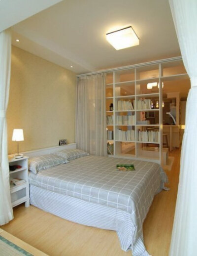 半开放式的卧室~~