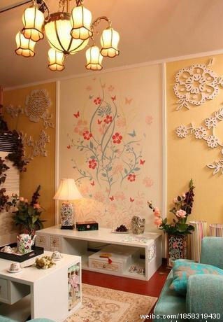 墙上布置是亮点~~