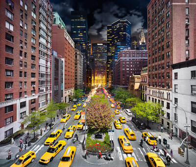 【Day to Night】Park Avenue, NYC - Stephen Wilkes