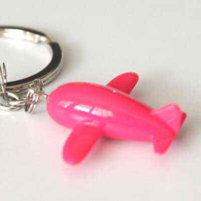 U-PICK原品生活 粉红飞机钥匙圈 钥匙链 钥匙圈 创意 zakka