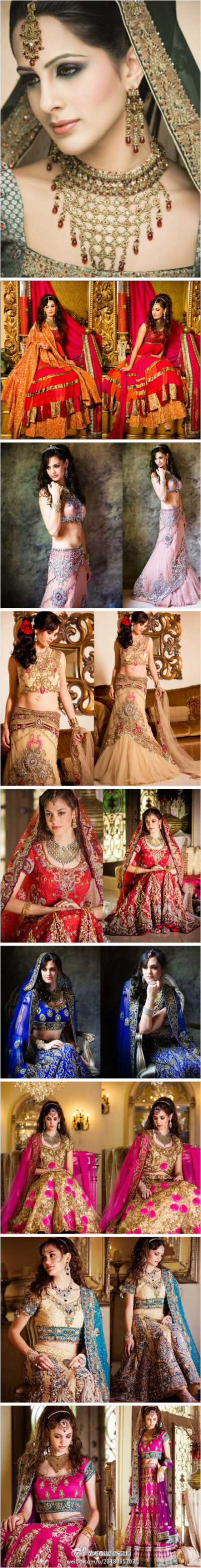 美的印度新娘装，性感与传统并存，惊艳的异域风情，美翻了！