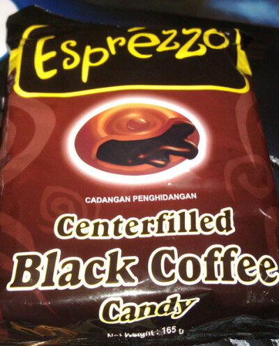 泰国Esprezzo Centerfilled Black Coffee Candy 黑咖啡夹心糖 给你不一样感觉！！！！