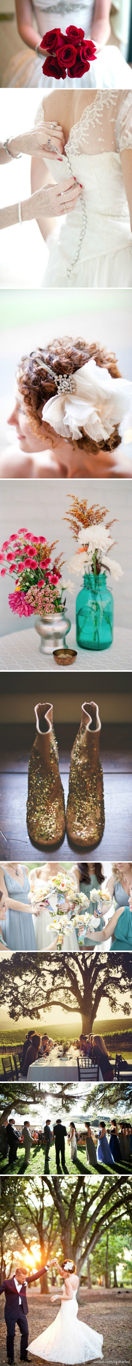 据说西方结婚的传统是：Something Old, Something New, Something Borrowed, Something Blue...一点旧,代表新娘的家庭以及过去做延续;一点新,带给新娘乐观和希望的新生活;一点借来,从幸福快乐已婚朋友或家人借来的,希望能给婚姻带来好运,也代表着有家人和朋友可以依靠;一点蓝,代表幸运,一点感伤..