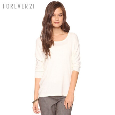 FOREVER21 女装 FAB多色蝙蝠袖宽松针织衫