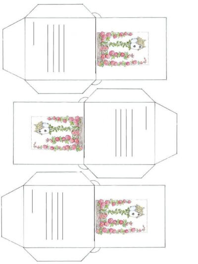 花种分享用的小信封，用A4纸打出来的大小就是正好3个的。