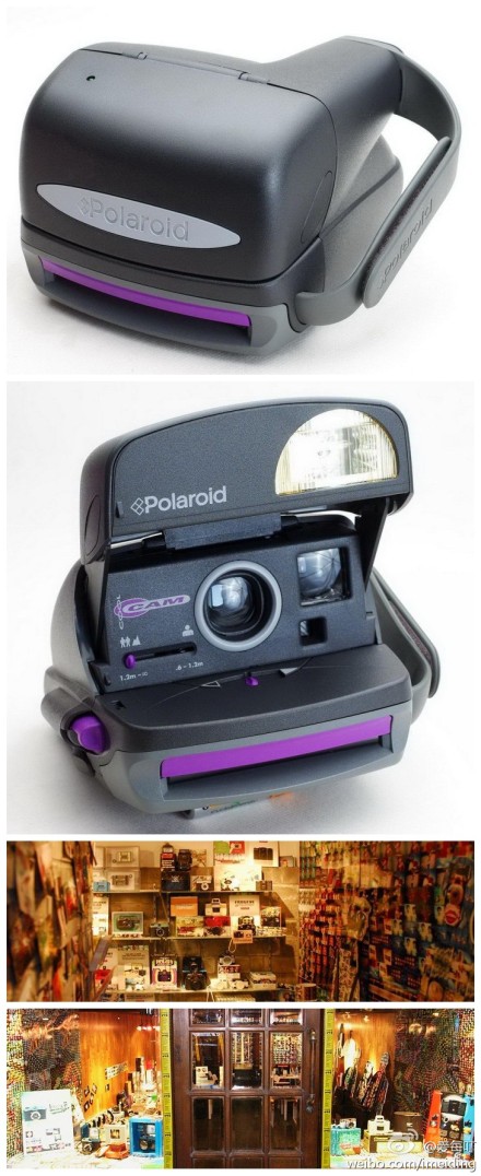 宝丽来 POLAROID 拍立得 P-CAM 600 限量版一次成像相机（黑紫）分享地址：http://t.cn/zWyXfex