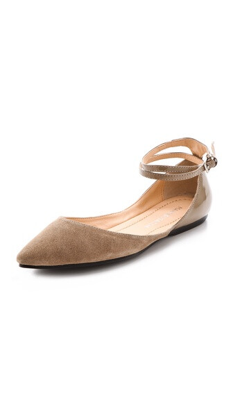 Marais USA Double Strap Suede Flats