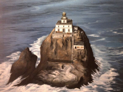 71. Tillamook Rock Lighthouse, 俄勒冈州，美国。和之前提到的俄罗斯的Aniva lighthouse，威尔士的Talacre lighthouse齐名的被遗弃的灯塔。