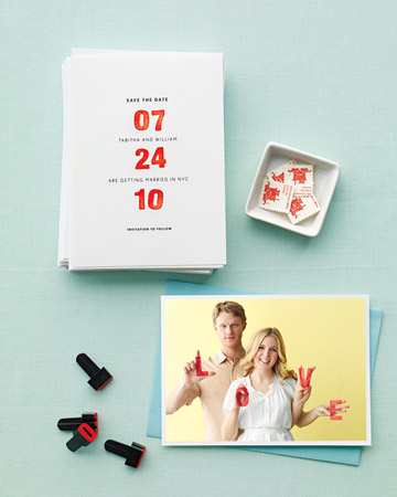 Stamp and Photo Save-the-Date