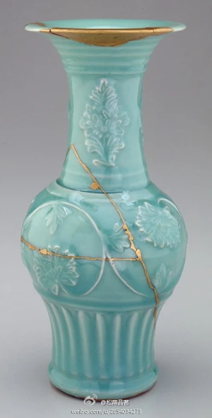 中国陶磁器 耀州窯青磁刻花紋蓋物 合子 北宋時代 花瓶 花器 唐物 古玩