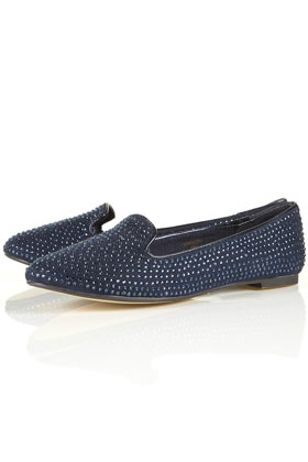 MJ Navy Gem Slippers