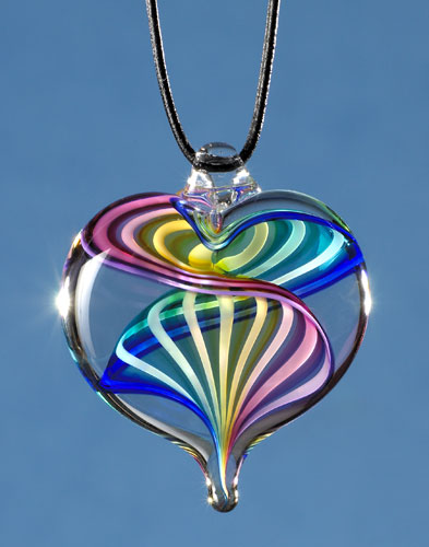 Glass Heart Pendant