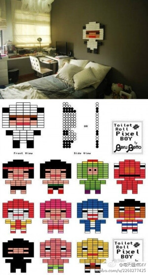 【纸筒芯DIY】新增几个风格，可以试试哦！