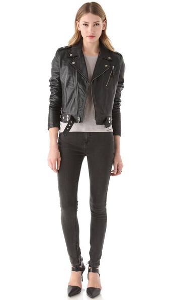 BLK DNM Leather Motorcycle Jacket