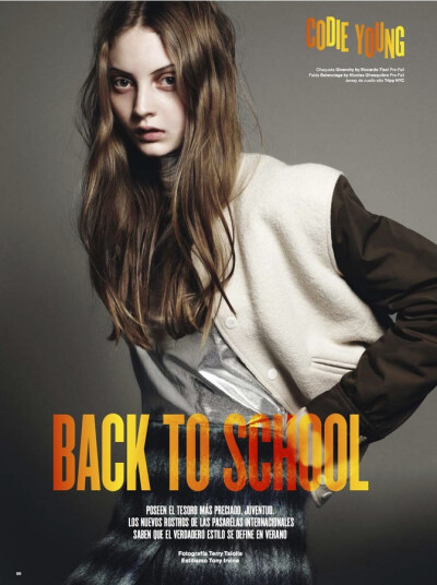 "Back to School" Feat. Codie, Ruby, Annabelle, Kate, Hannah, Ros, Maud, Kat & Marique Ph: Terry Tsiolis, styled by Tony ...