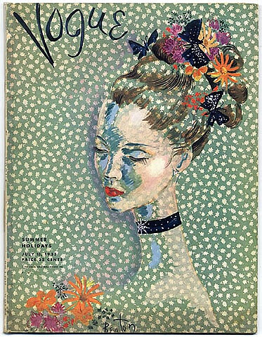 Vogue USA 1935 July cover by Cecil Beaton