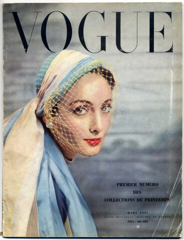 Vogue Paris 1951 March cover by Arik Nepo