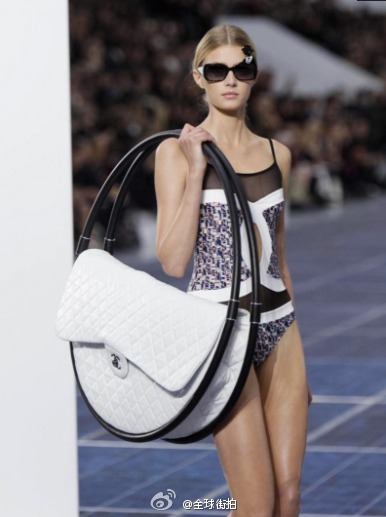 Sigrid Agren carrying the oversized Chanel Spring 2013 bag