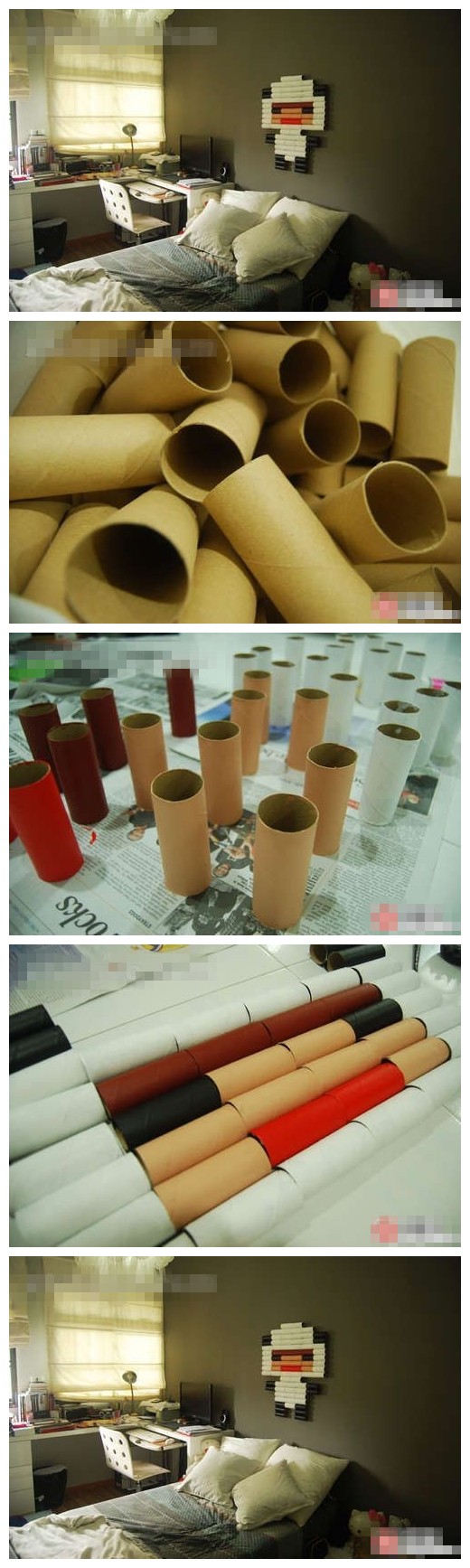 ：旧纸筒别扔掉哦，可以做这个
