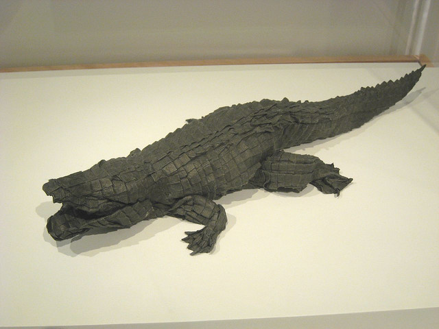 American Alligator, 2006 - Michael LaFosse 最厉害的折纸是把细节明确到鳞片跟羽毛