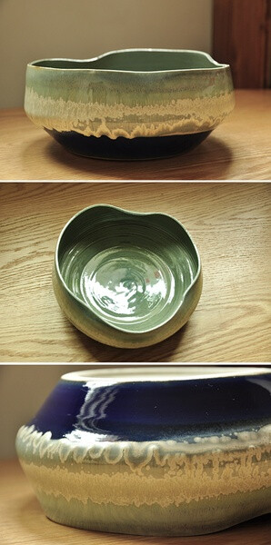 绿色土陶器皿