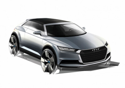 Audi Crosslane Coupé Concept: design sketches