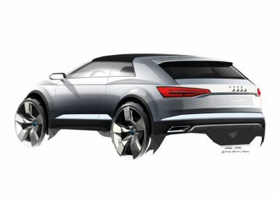 Audi Crosslane Coupé Concept: design sketches