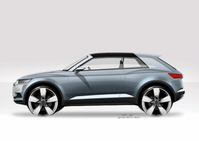 Audi Crosslane Coupé Concept: design sketches