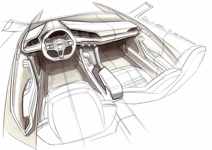 Audi Crosslane Coupé Concept: design sketches