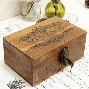 ZAKKA木盒 生态良品风格 做旧木盒首饰盒
