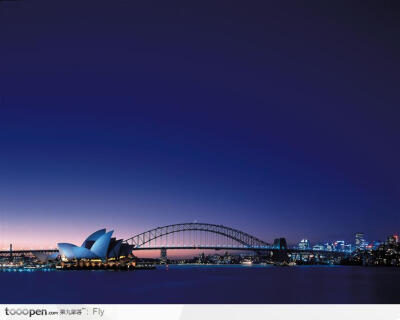 悉尼 城市全景 悉尼歌剧院 夜景世界景观图片素材