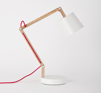 Workroom's White Angle Table Lamp 2.0