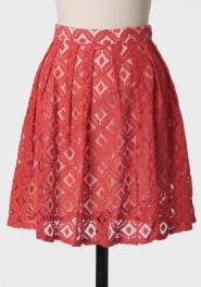 floral drift lace skirt