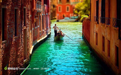 水城威尼斯的小巷建筑园林图片素材