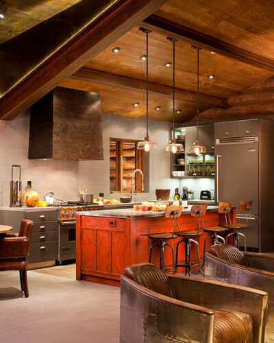 102 Funky Cabin Kitchen eclectic kitchen