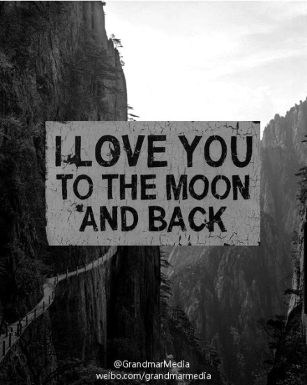 i love you to the moon and back