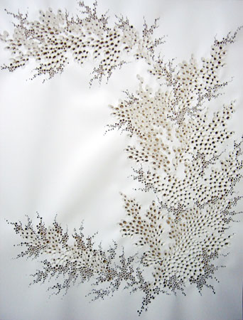 SHIOYASU Tomoko water grass . 2007/paper/ h593cm x w466 cm