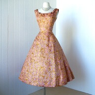 Mollie Parnis New York 1950s party dress (deadstock)