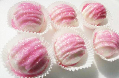 Pink Glitz Cake Drops 6 pack
