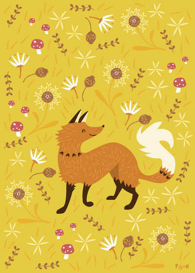 Cute as a Fox Art Print