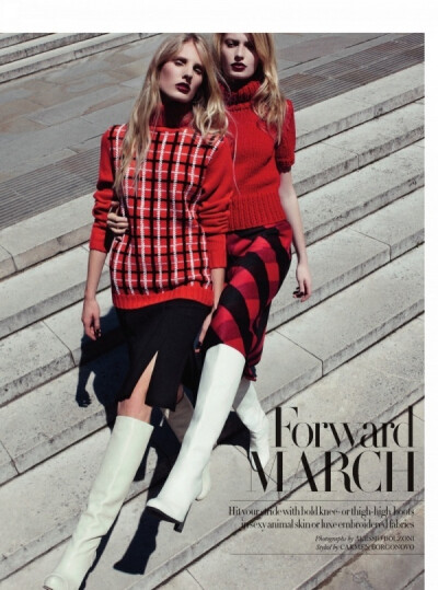 Mag |《Harper s Bazaar》英國版2012年11月刊 - Forward March