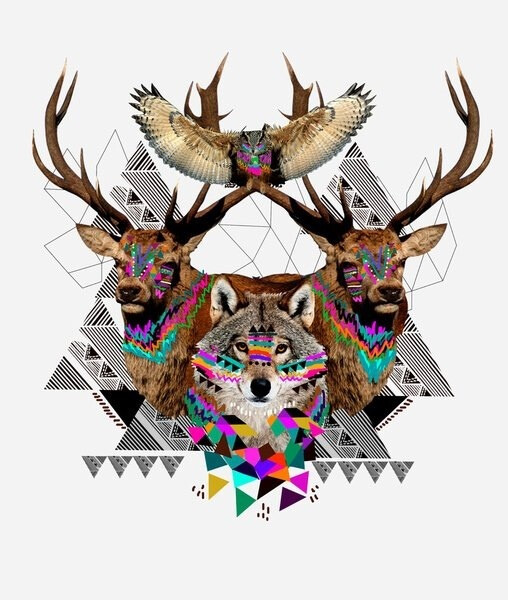 [英国平面设计师Kris Tate的一组装饰插画。]