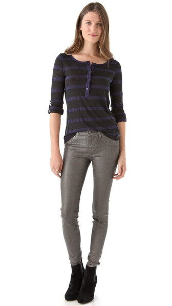 J Brand 901 Super Skinny Coated Jeans