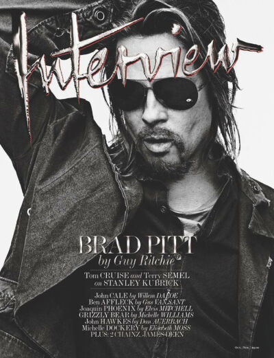 Interview October November 2012 Brad Pitt by Steven Klein