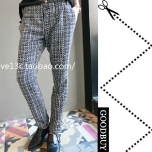 秋冬天一定不能少了这样一条  无论是造型感还是质感都那么好的西装裤  厚实的呢料  利落的剪裁  搭配西装啊 毛衣啊  都超有范儿的 <br /> <br />皮带是送的哦