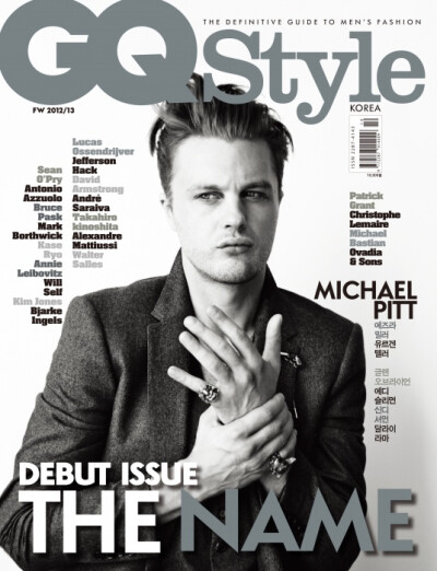 GQ Style Korea No.1 F.W 12.13 Michael Pitt by Richard Phibbs