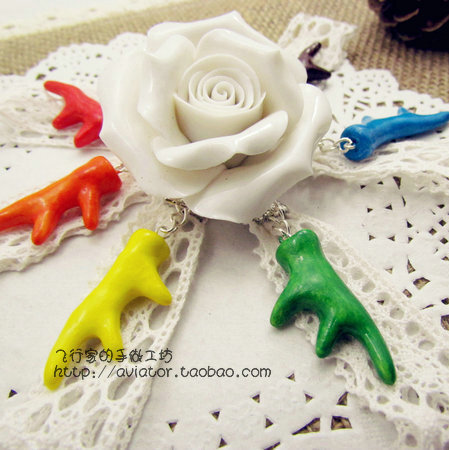 彩色驯鹿角 手机防尘塞