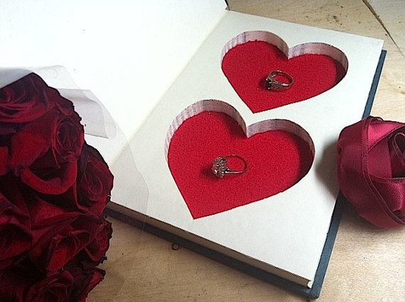 Hollow Book Safe with Hearts - Keepsakes for the Heart