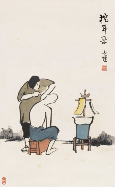 中国画家丰子恺（1898-1975）作品19..