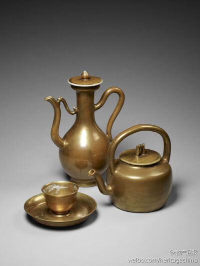 清茶具三件套，法国吉美博物馆藏。